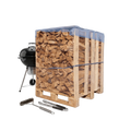 Palette 1 stère bois spécial barbecue — 33 cm — BUCHEVIA