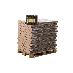 Briquettes 100 % hêtre premium — 960 kg — BUCHEVIA